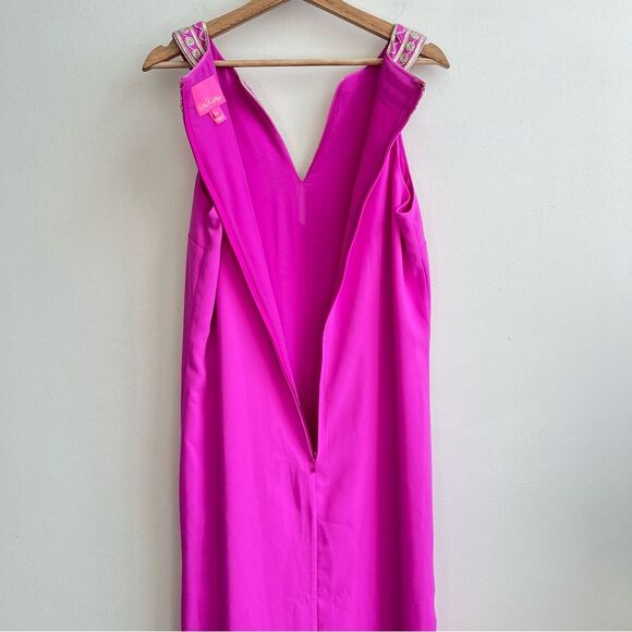 Lilly Pulitzer Sandrah Embroidered Maxi Womens size 10 - Picture 10 of 11